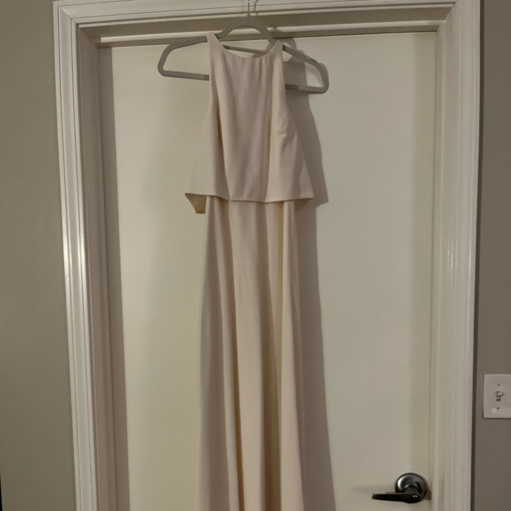 Cream gown dress